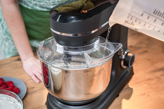 Götze&Jensen Küchenmaschine 1500W mit Rostfreiem Schüssel 6lt Graues