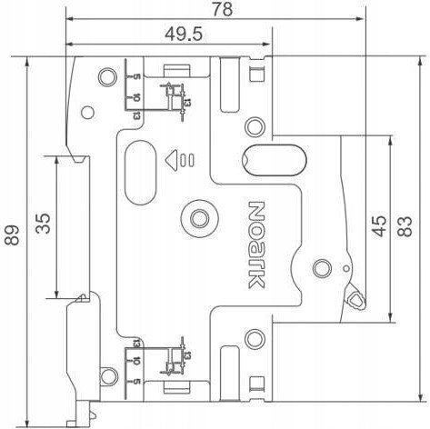 Noark Phase Relay Earth Leakage 25A Bipolar with Voltage 230V