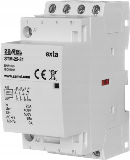 Zamel Ρεле за фаза 25Спецификация с Напрежение 230V