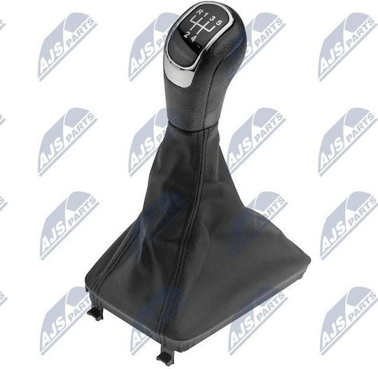 NTY Πόμολο Ταχυτήτων με Φούσκα για Skoda Superb 2008-2015 Μαύρο