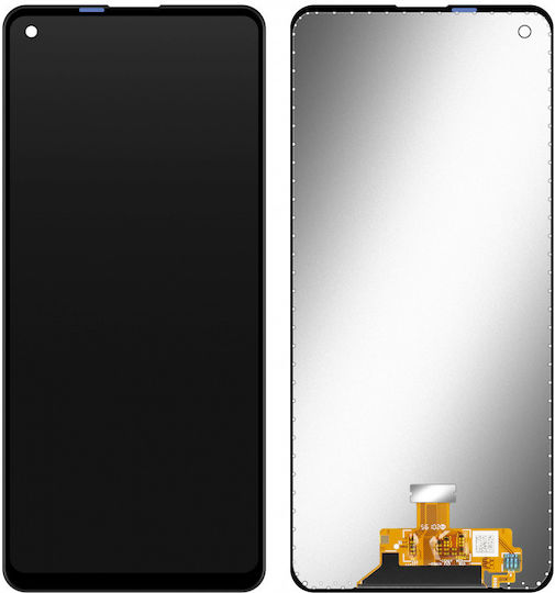 Οθόνη Samsung με Μηχανισμό Αφής για Samsung A21s (Μαύρο)