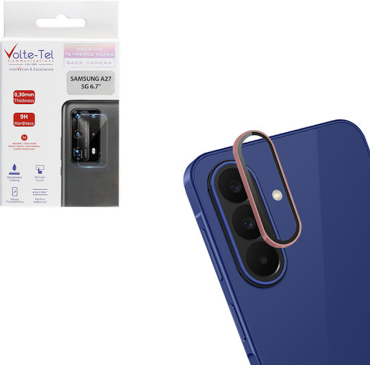 Volte-tel Camera Glass Cover Samsung A27 5g A276 6.7in 9h 0.33mm Easy Application Pink Volte-tel