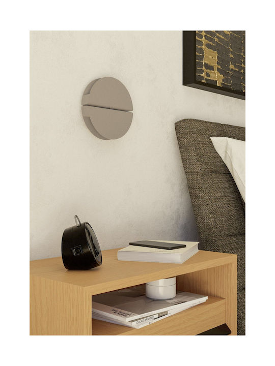 Eglo Pianosa Modern Wall Lamp with Integrated LED and Adjustable White Light 18cm