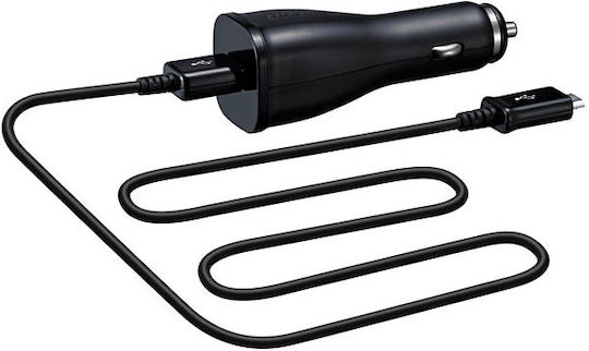 Samsung Car Charger 2A with one Port: 1xUSB with Cable Micro-USB Black Color