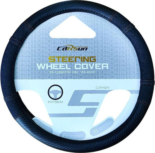 Carsun Car Steering Wheel Cover with Diameter 37-38cm Synthetic