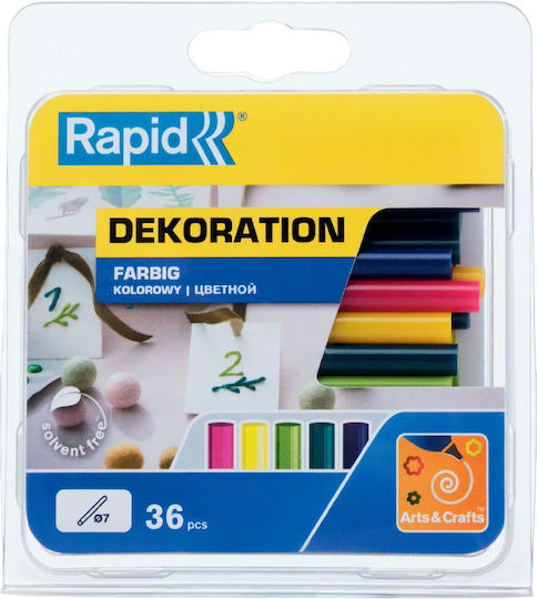 Rapid Ράβδοι Σιλικόνης Trendy Color Mehrfarbig 7mm 36Stück