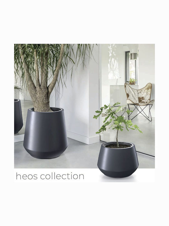 Iliadis Heos Vază Pentru Plante Plastic Gri 44x44x30cm