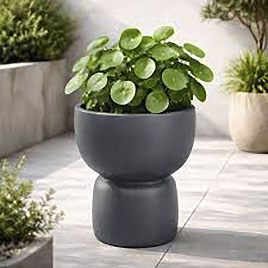 Iliadis Plant Pot Plastic Gray Iliadis Plant Pot Plastic Gray