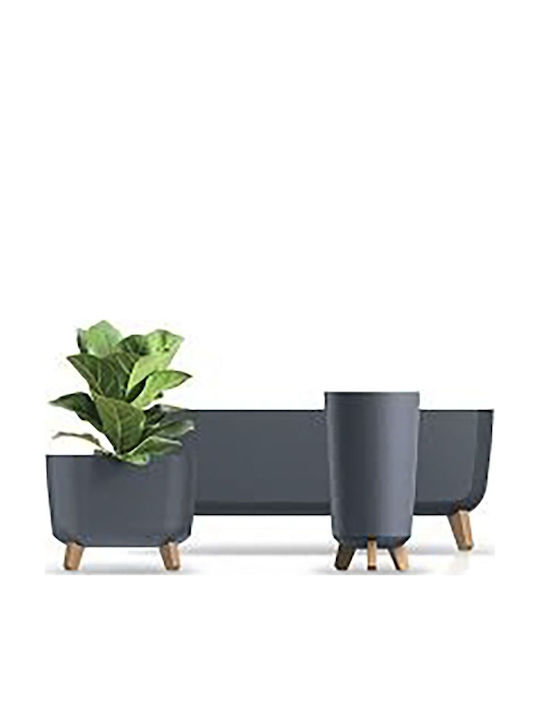 Iliadis Κασπώ Πλαστικό Γκρι 34x34x24εκ.