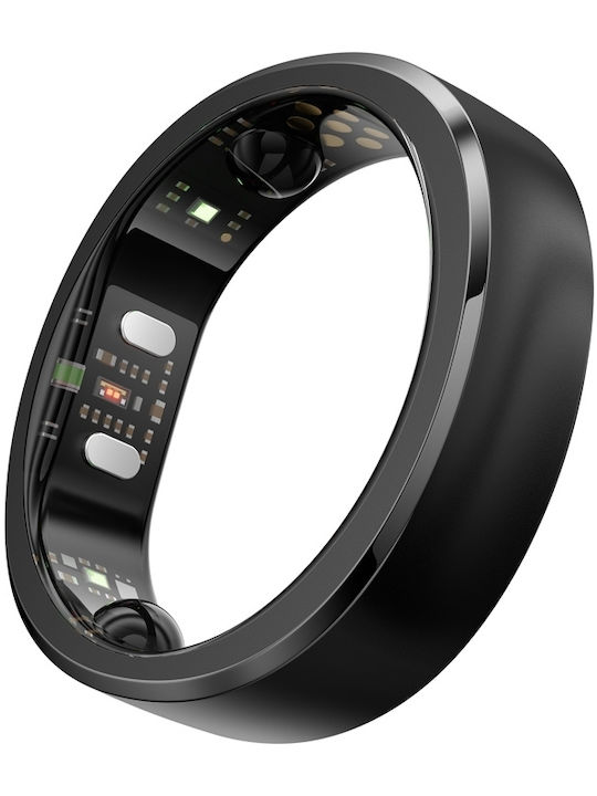 RingConn Gen 3 Intelligenter Ring 22.3mm Wasserdicht mit Herzfrequenzsensor Matteschwarz