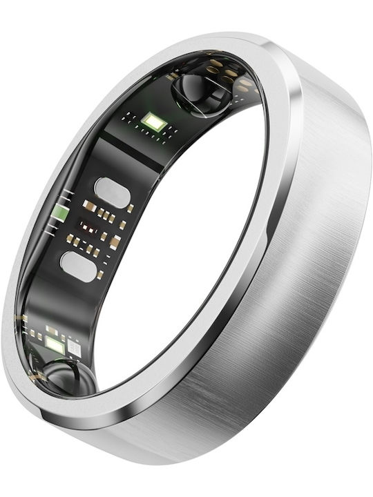 RingConn Inel inteligent Gen 3 16.5mm Waterproof cu Pulgraf Brushed Silver
