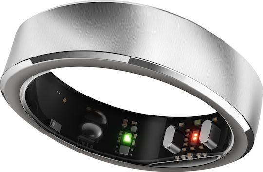 RingConn Gen 3 Intelligente Ring 18.2mm Wasserdicht mit Herzfrequenzsensor Gebürstetes Silber