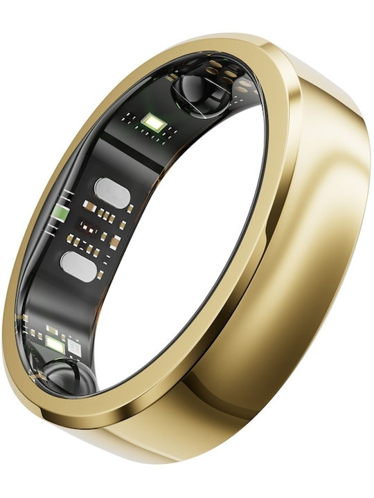 RingConn Gen 3 Intelligente Ringe 21,5mm Wasserdicht mit Herzfrequenzsensor Royal Gold