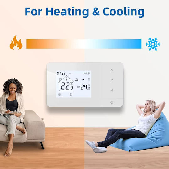 Termostat Digital de Cameră Smart cu Wi-Fi