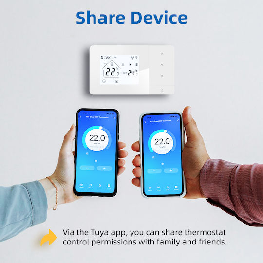 Termostat Digital de Cameră Smart cu Wi-Fi