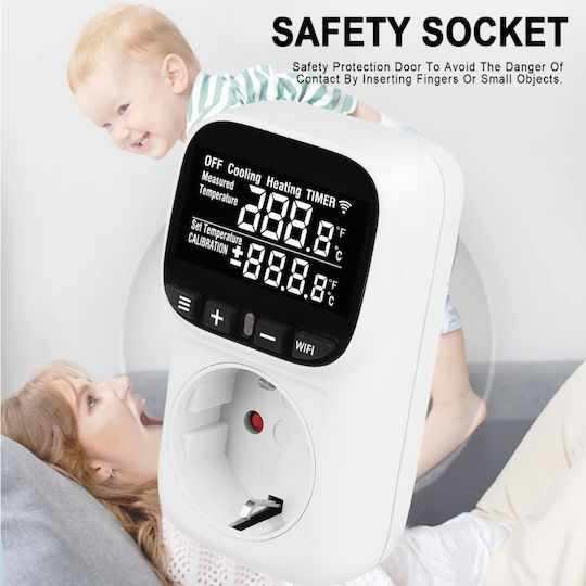 Sinotimer Termostat Digital de Cameră Smart cu Wi-Fi