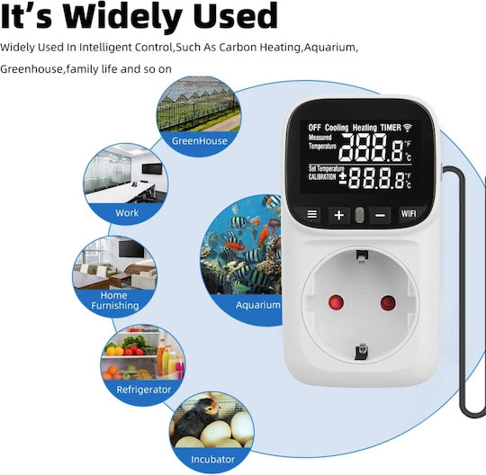 Sinotimer Termostat Digital de Cameră Smart cu Wi-Fi