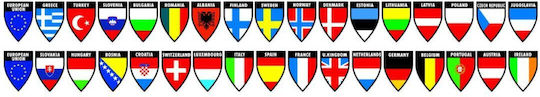 Truck Decoration Strip 2x17 Flags Double Sided
