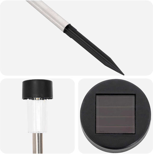vidaXL Set 24 Solar Road Lights Warm White With Photocell