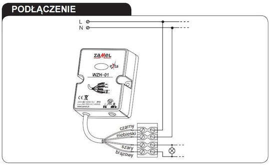 Zamel Wired Contact Sensor 60x35mm