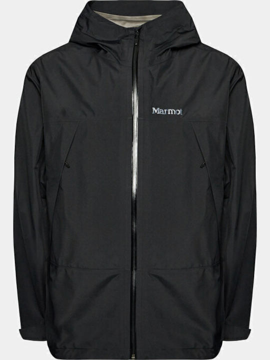 Minimalist Winter Jacket Hardshell Waterproof and Windproof Black