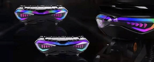 Yamaha N-max 125/155 21-24 Roc Multicolor Led Motorrad-Scheinwerfer