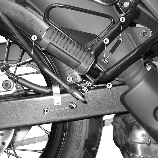 Side Bag Racks Tk221 Honda Transalp Xl 700 V '08-'13 Kappa