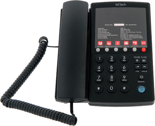 Witech Witech Corded Office Phone Black WT-5006