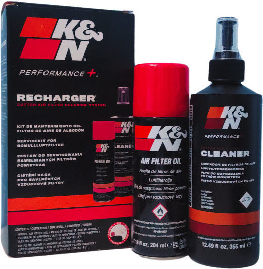 K&N Filterpflege Service Kit Aerosol Reinigungs- & Schmiermittel-Set für Luftfilter Motorräder 355ml