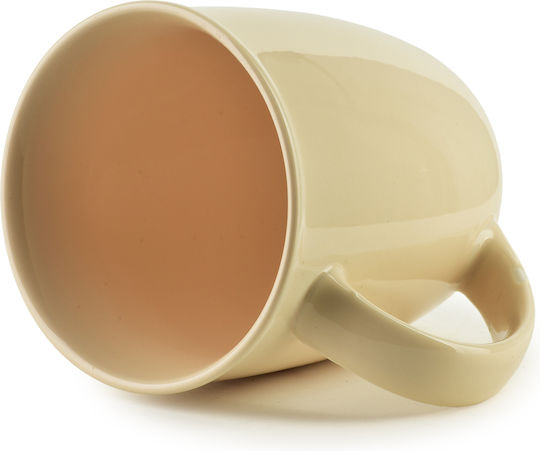 Mondex Κούπα Κεραμική Μπεζ 330ml