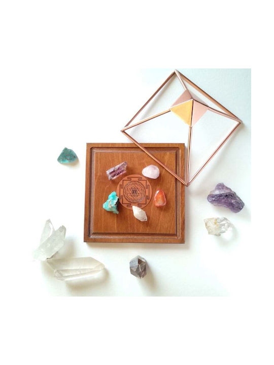 Piramidă Meru Din Cupru Handmade Diagramă Sacră Sri Yantra Activată Încărcare Energizare Feng Shui Meditație