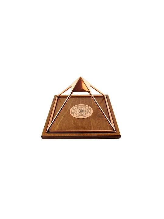 Piramidă Meru Din Cupru Handmade Diagramă Sacră Sri Yantra Activată Încărcare Energizare Feng Shui Meditație
