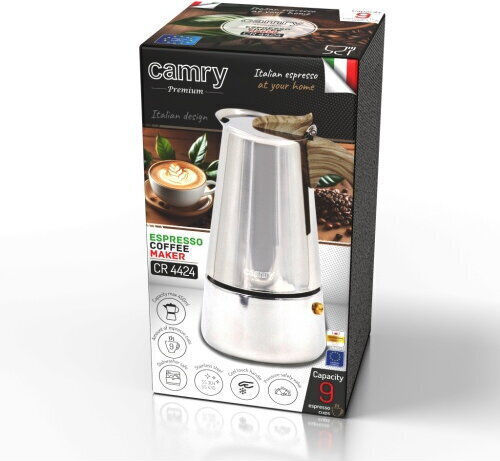Camry Espressor Electric 9 Căni Inox Argintiu