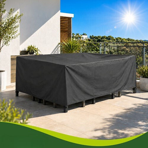 Husă Impermeabilă De Protecție Pentru Canapea 205x160x70cm În Culoare Neagră