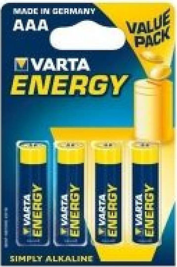 Varta Energy Αλκαλικές Μπαταρίες AAA 1.5V 4τμχ