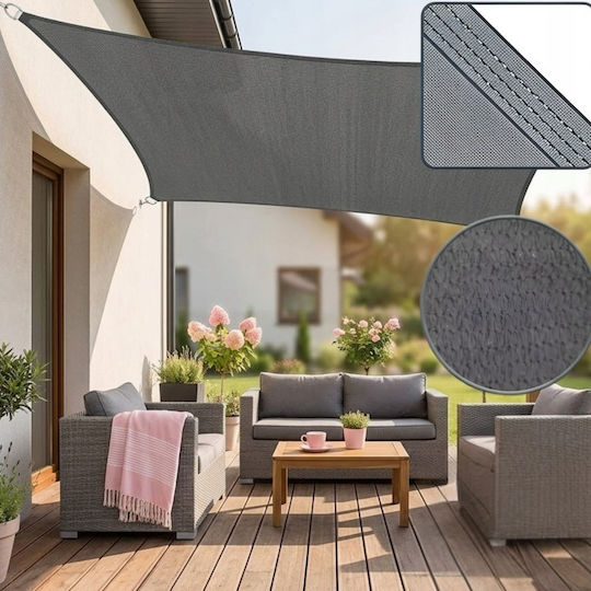 Rechteckiges Netz- und Schattengewebe Grau 2x3m 160gr/m²