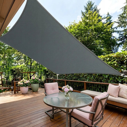 Plasă / Pânză De Umbrire Rectangulară Gri 3x3m 160gr/m²