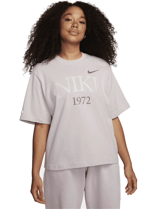 Nsw Classic Boxy Tshirt Γυναικείο Αθλητικό T-shirt Λιλά