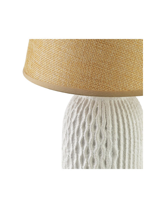 Mondex Table Lamp with White Shade and Base