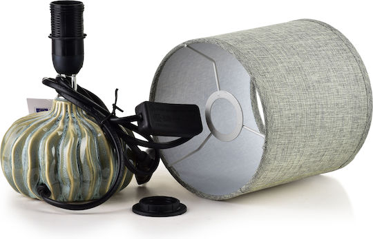 Lampa Lampă de Masă cu Abajur Verde și Bază