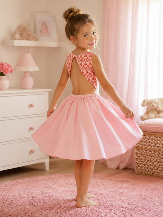 Παιδικό Φόρεμα Αμάνικο Pink