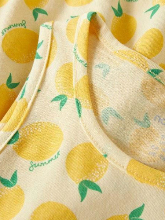 Rochie Fete Fără Mâneci Double Cream Lemons