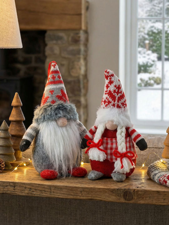 Weihnachtsdekoration Skandinavischer Elf 20 cm Textilfigur 2 Modelle Indoor Dekor