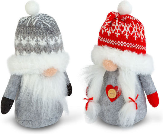 Scandinavian Elf Decoration 20 Cm Textile Figurine 2 Models