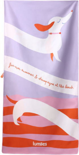 Lumiies Microfiber Body Towel Beige 160x80cm