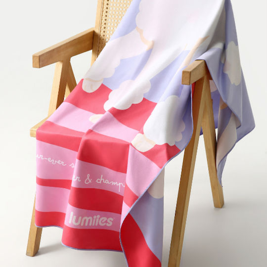 Lumiies Microfiber Body Towel Pink 160x80cm
