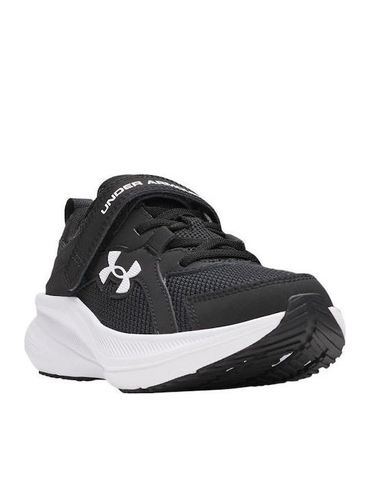 Kids Sports Shoes Running with Hook & Loop Closure Black
