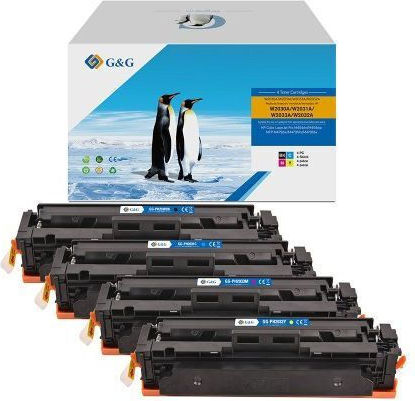 G&G Kompatibler Toner Für Laser Drucker HP Hp 415a Mehrfarbig Mit Chip
