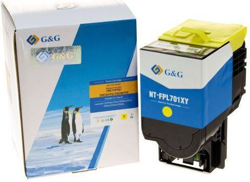 G&G Kompatibler Toner Für Laser-Drucker Lexmark Gelber