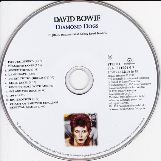Bowie* Diamond Dogs Cd